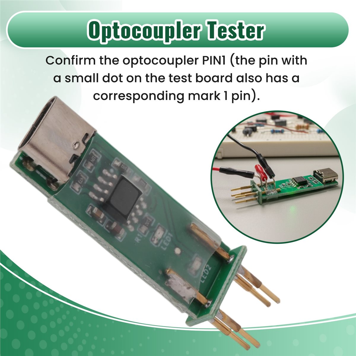Electronics Repair Online - Probador de Optoacopladores A46U, Herramienta de